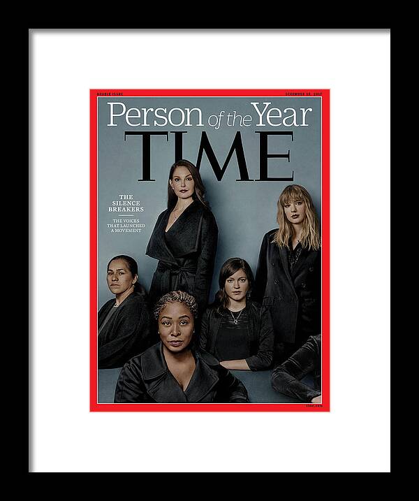 Person Of The Year 2017 Framed Print featuring the photograph 2017 Person of the Year, The Silence Breakers by Photo composite Billy and Hells for TIME