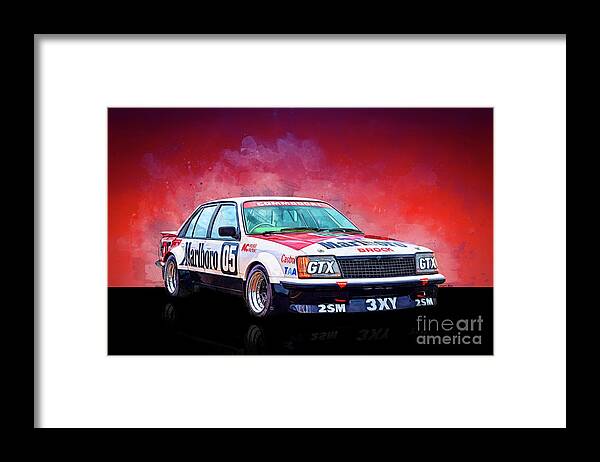 Peter Framed Print featuring the photograph Peter Brock Group C 05 Commodore by Stuart Row
