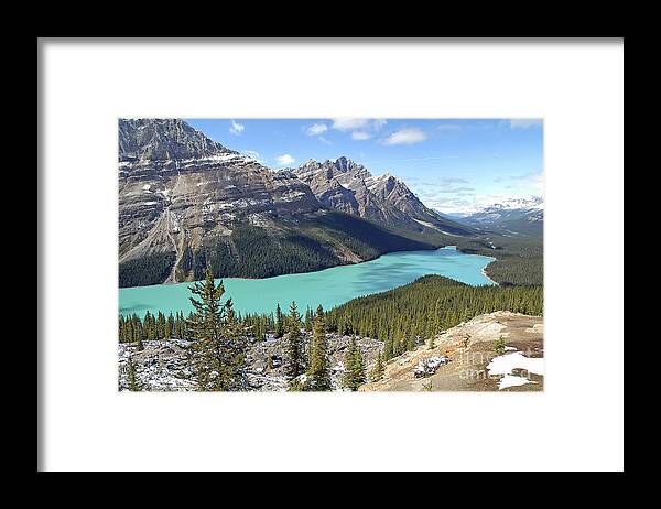 Scenery Framed Print featuring the photograph Peyto Lake - Banff National Park - Alberta - Canada by Paolo Signorini
