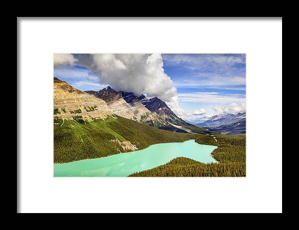 Banff Framed Print featuring the photograph Peyto Lake by Bradley Morris