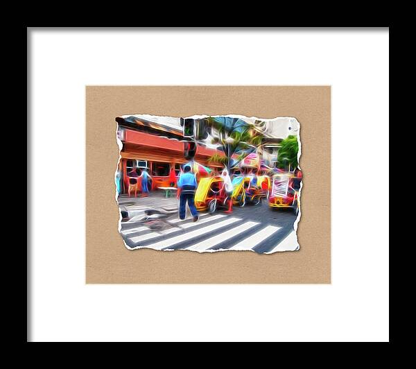 Philippines Framed Print featuring the mixed media Philippines 906R by Rolf Bertram