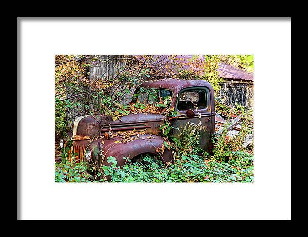 Greenwich Framed Print featuring the photograph Pick'em up Truck by Louis Dallara