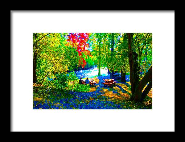 Picnic Framed Print featuring the photograph Picnic by CHAZ Daugherty