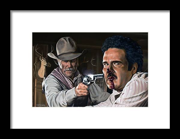 Lonesome Dove Framed Print featuring the painting Picture On The Wall by Rick McKinney