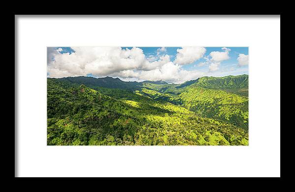 Kauai Aerial Photography Framed Print featuring the photograph Picture Perfect by Slow Fuse Photography