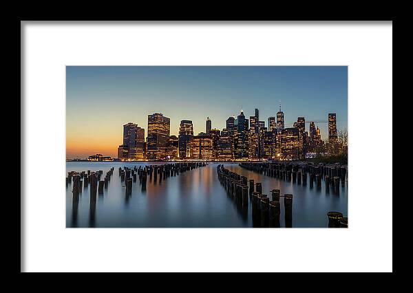 France Framed Print featuring the photograph Pier One by Jerome Labouyrie