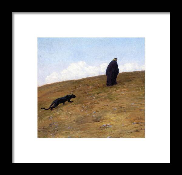 Arnost Hofbauer Framed Print featuring the painting Pilgrim, 1905 by Arnost Hofbauer