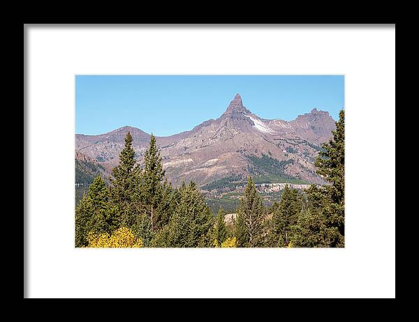 Wyoming Framed Print featuring the photograph Pilot Peak by Steve Stuller