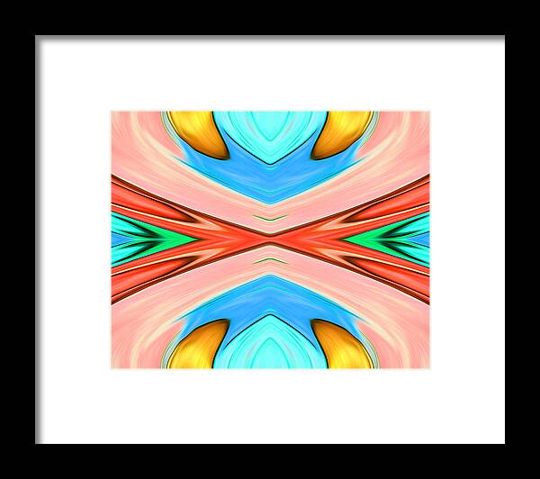 Abstract Art Framed Print featuring the digital art Pinball Alley 2 by Ronald Mills