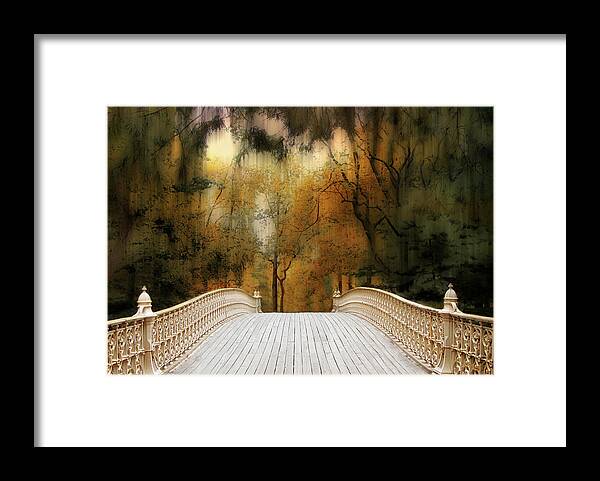 Bridge Framed Print featuring the photograph Pine Bank Arch in Autumn by Jessica Jenney