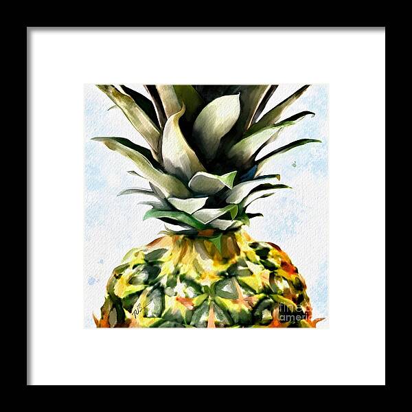 Pineapple Framed Print featuring the painting Pineapple Dreams by Tammy Lee Bradley