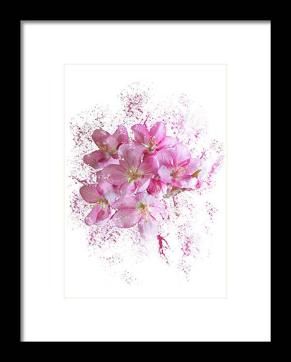 Easter Framed Print featuring the mixed media Pink Blossoms by Moira Law