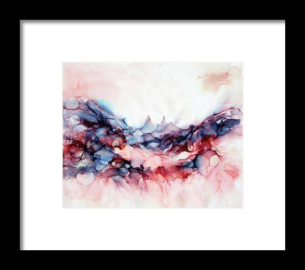 Pink Framed Print featuring the painting Pink Horizon by Katrina Nixon