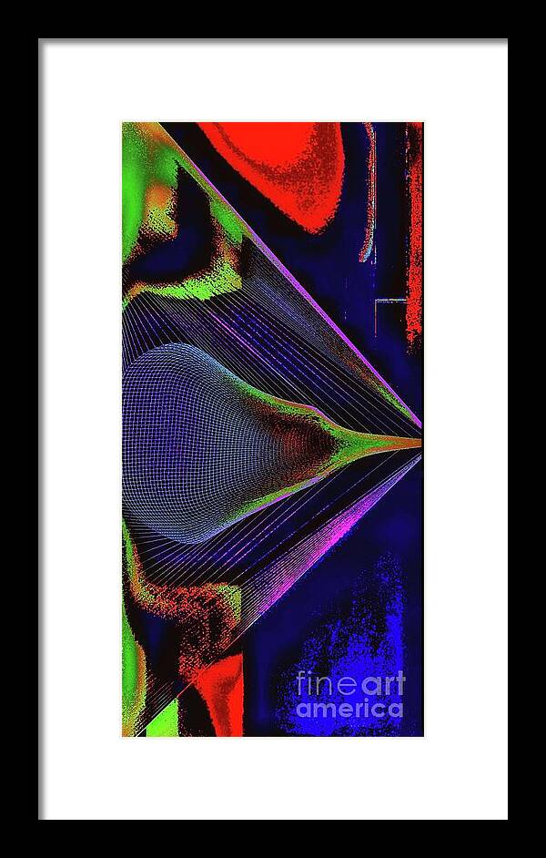  Framed Print featuring the digital art Pinpoint 2 by Glenn Hernandez