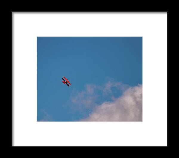 Pitts Biplane Framed Print featuring the photograph Pitts Biplane 007 by Flees Photos