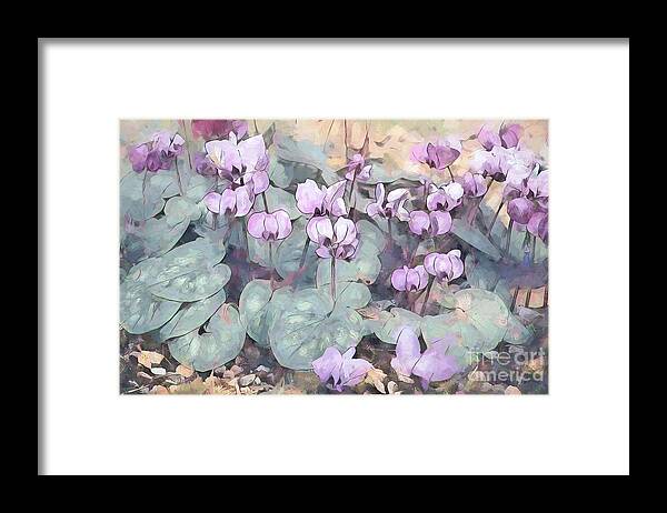 Plant Framed Print featuring the photograph Plant Flowers Pastel 5 - Photoart by Philip Preston