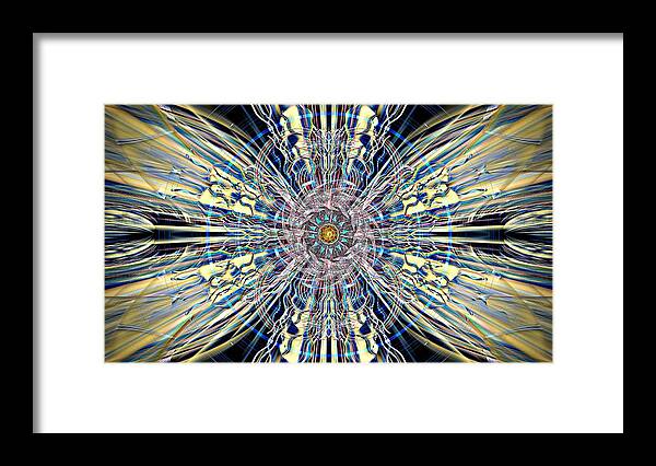 Background Framed Print featuring the digital art Plasmology by David Manlove