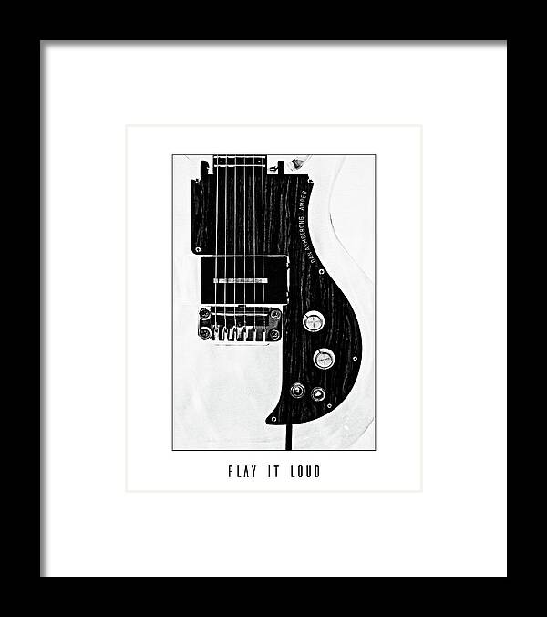 Guitar Framed Print featuring the photograph Play It Loud by Carmen Kern