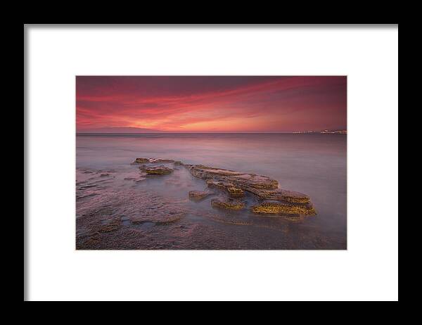 Ocean Framed Print featuring the photograph Playa de las Americas by Natura Argazkitan