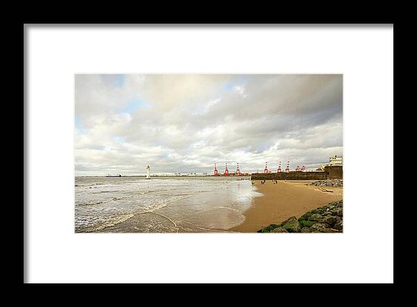 Beach Framed Print featuring the photograph Playing in the Tide by Spikey Mouse Photography