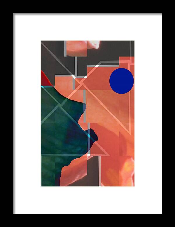 Abstract Framed Print featuring the digital art Plots of Land by Jeremiah Ray