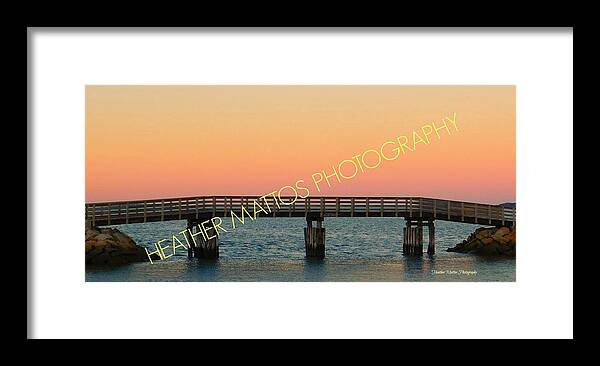 Cape Cod Framed Print featuring the photograph Plymouth Jetty by Heather M Photography