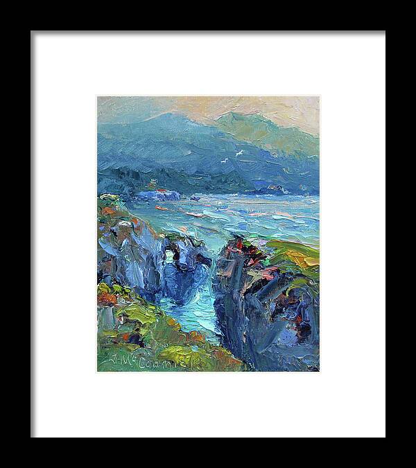 Point Lobos Framed Print featuring the painting Point Lobos by John McCormick