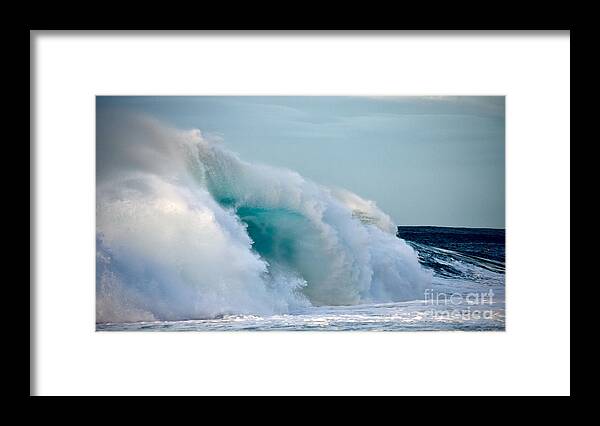 Polihale Beach Framed Print featuring the photograph Polihale Wave of Glory by Debra Banks