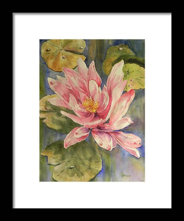 Parsons Framed Print featuring the painting Pond Decor by Sheila Parsons