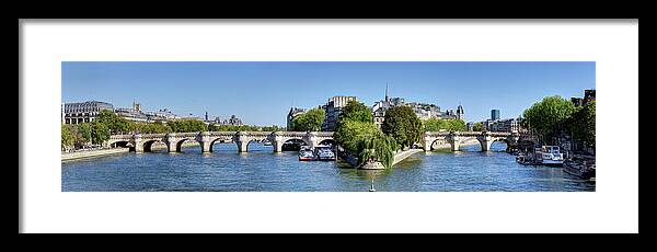 Pont Neuf Paris Framed Print featuring the photograph Pont Neuf Paris 03 by Weston Westmoreland