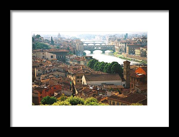 Italy Framed Print featuring the photograph Ponte Vecchio by Claude Taylor