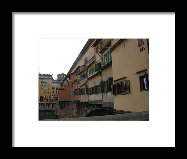 Ponte Vecchio Framed Print featuring the photograph Ponte Vecchio by Regina Muscarella