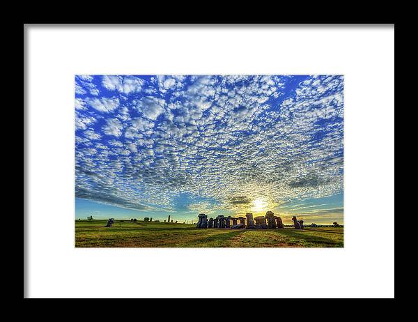 Carhenge Framed Print featuring the photograph Popcorn Skies by Steve Sullivan