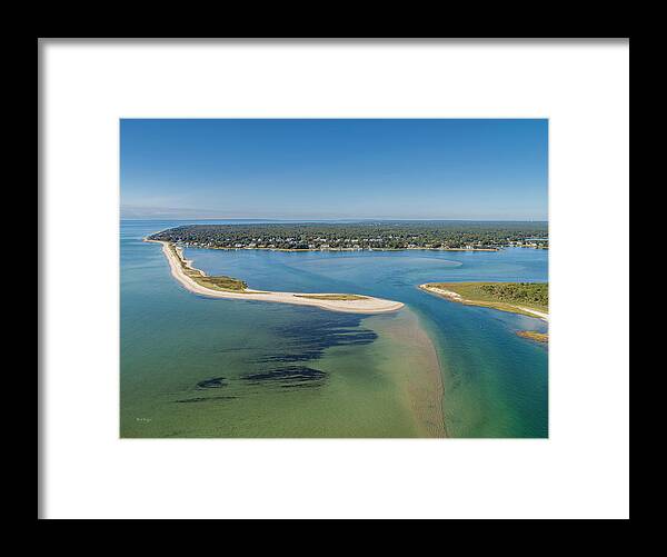 Mashpee Framed Print featuring the photograph Popponesset Spit by Veterans Aerial Media LLC