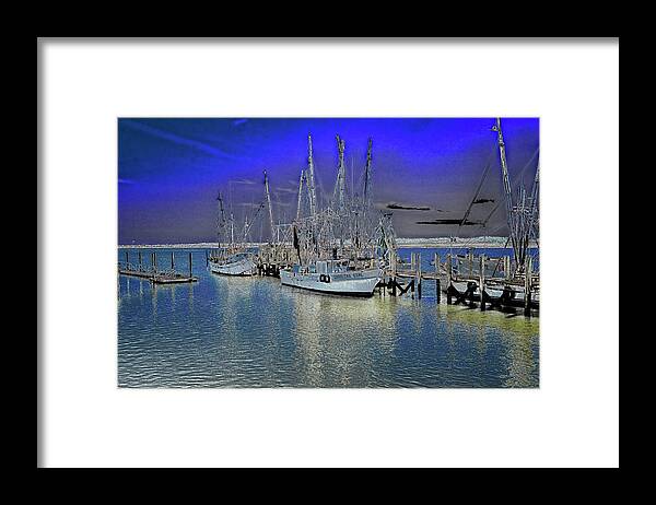 Marietta Georgia Framed Print featuring the photograph Port Royal Shrimp Boats by Tom Singleton