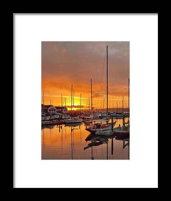 Sunrise Framed Print featuring the photograph Port Townsend Sunrise by Jerry Abbott