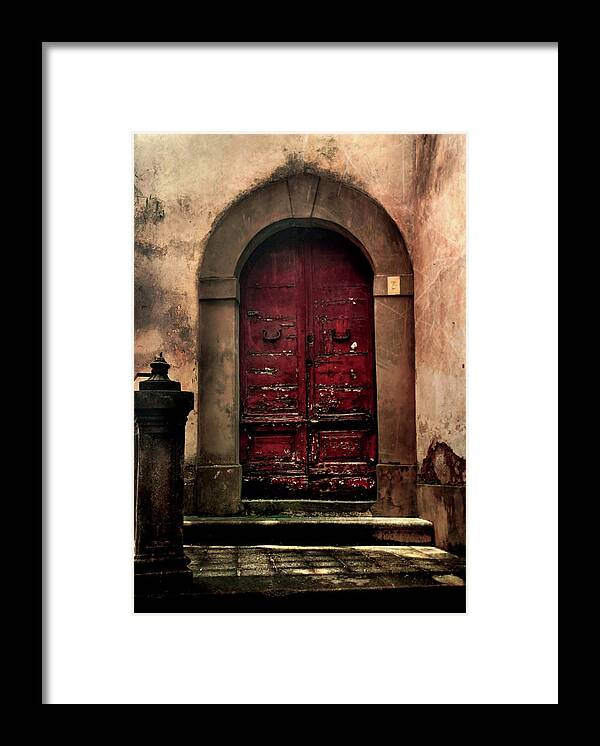 Door Framed Print featuring the photograph Porta Barga by Pepper Pepper