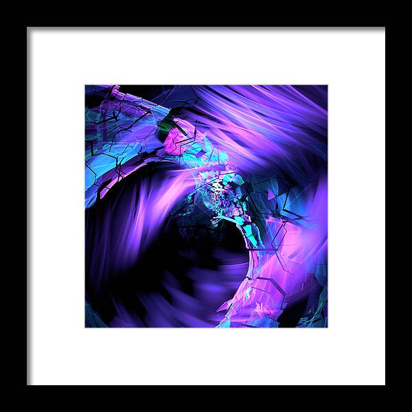 Fractal Framed Print featuring the digital art Portal #2 by Mary Ann Benoit