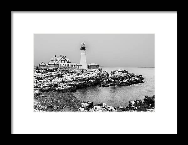 Mane Framed Print featuring the photograph Portland Light by Dan McGeorge