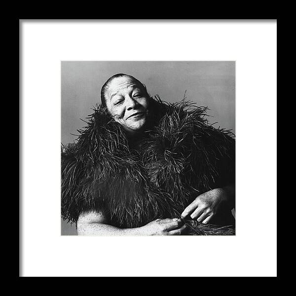 Music Framed Print featuring the photograph Portrait of American Jazz Singer and Entertainer Bricktop by Jack Robinson