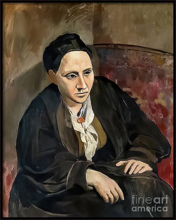 Portrait of Gertrude Stein by Pablo Picasso 1906 by Pablo Picasso