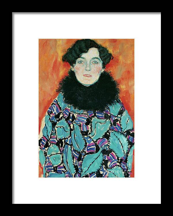 Klimt Framed Print featuring the painting Portrait of Johanna Staude by Gustav Klimt