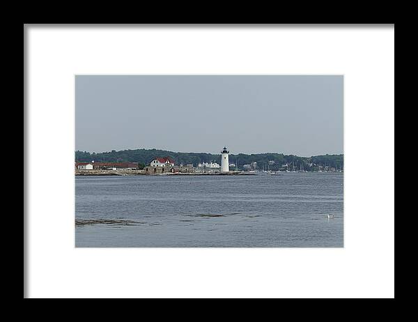 New Hampshire Framed Print featuring the photograph Portsmouth Harbor Lighthouse by Patricia Caron