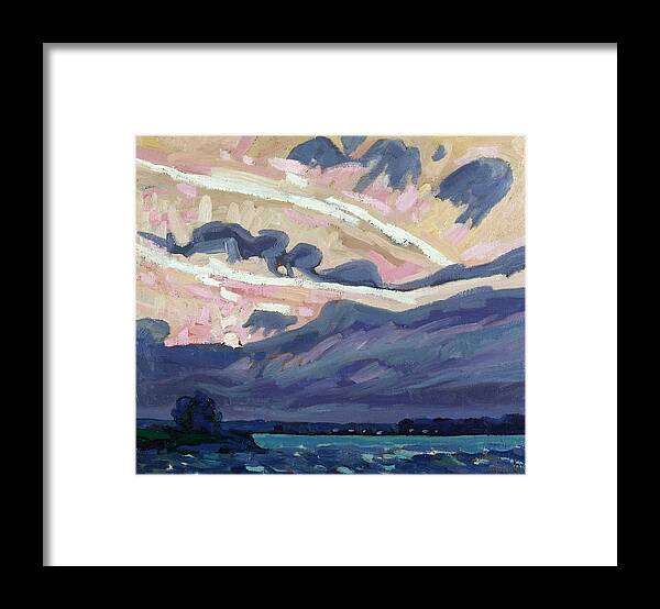 2021 Framed Print featuring the painting Portsmouth Sunrise Weather by Phil Chadwick