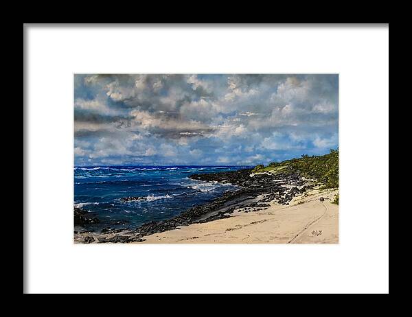  Framed Print featuring the painting Poste Lafayette, Mauritius by Raouf Oderuth