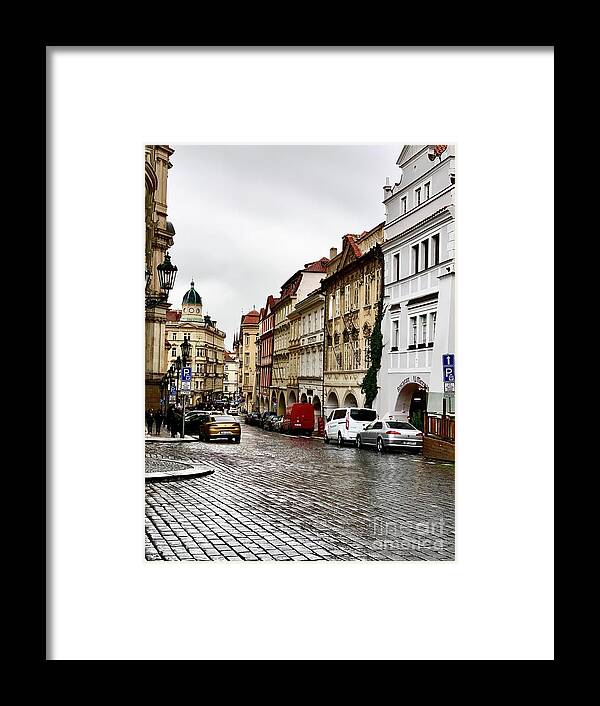  Framed Print featuring the photograph Prague Streets by Dennis Richardson