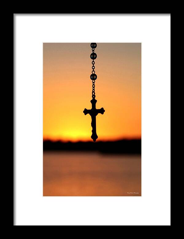 Rosary Framed Print featuring the photograph Pray for Peace by Mary Walchuck
