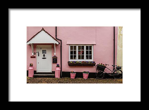  Door Framed Print featuring the photograph Pretty in Pink by Shirley Mitchell