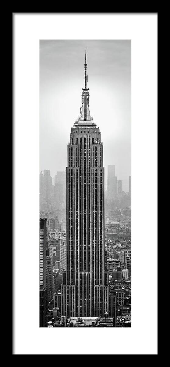 Empire State Building Framed Print featuring the photograph Pride Of An Empire by Az Jackson