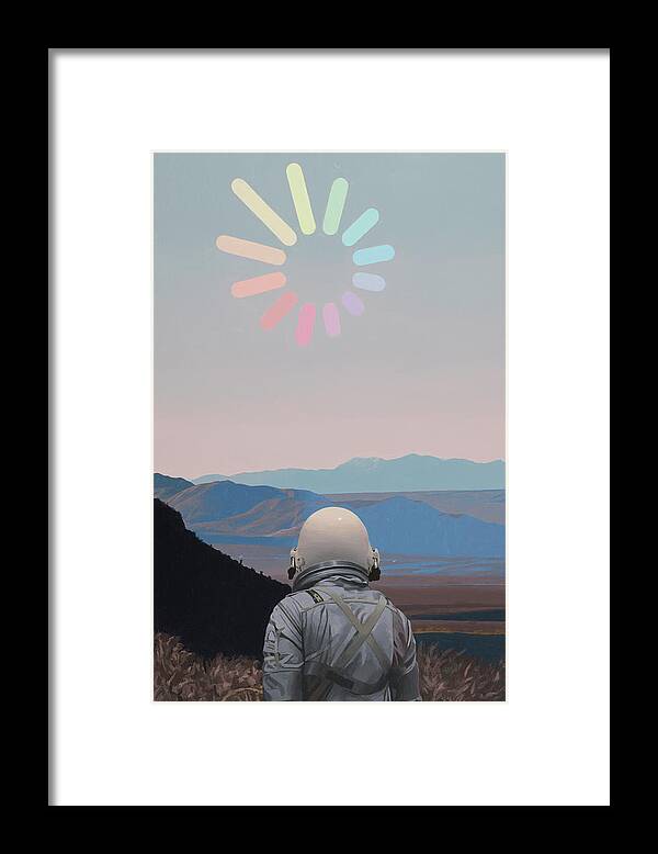 Astronaut Framed Print featuring the painting Prism by Scott Listfield